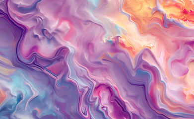 Obraz premium Liquid Minerals: Abstract 3D Seamless Pattern with Organic Shapes Texture