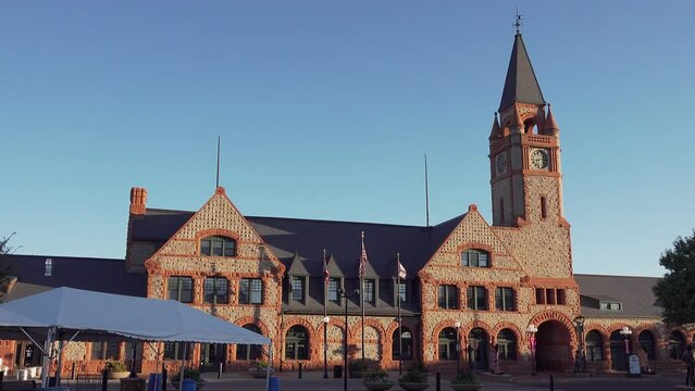Historic Cheyenne Depot Museum in downtown Cheyenne, Wyoming, USA