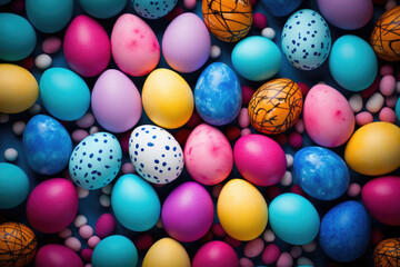 Fototapeta na wymiar Easter Eggs in a Bowl