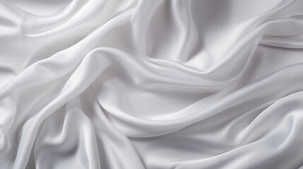 Obraz premium White satin. silk. texture background. Abstract luxury white fabric background