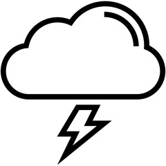 Thunderstorm Vector Icon