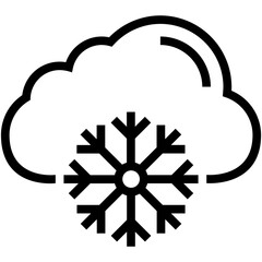 Snow Falling Vector Icon