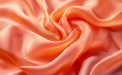 Peachy Elegance: Apricot Crush Textile Design. Peach Fuzz color of the year 2024
