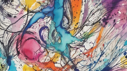 Abstract watercolor background template . Abstract Modern Backgrounds design. AI generated image