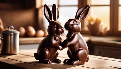 delicious chocolate easter bunny
