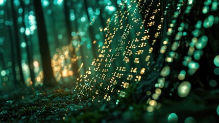 No People Shot: Empty Desk Standing in a Monitoring Control Room, With Laptop Computer Surrounded by Big Screens Displaying Lines of Programming Language Code. Autonomous AI Computer Coding a Software