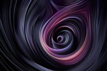 This image of a spiral can symbolize something unknown and unexplored. The color purple can represent magic and enchantment, while the color blue can symbolize calm and tranquility.