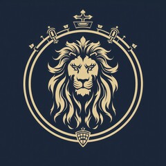 Animal Lion. Logo illustration of a Lion. Lion emblem, icon, logotype,decal, print.