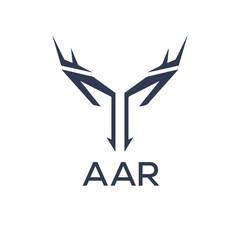 AAR Letter logo design template vector. AAR Business abstract connection vector logo. AAR icon circle logotype.
