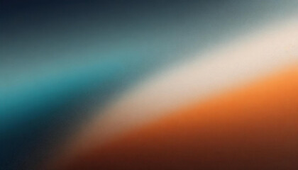 Fototapeta premium Dark grainy gradient background orange white blue teal blurred noise texture header poster banner landing page backdrop design