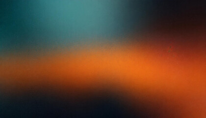Dark blurred color gradient grainy background teal orange noise texture header poster banner landing page backdrop design