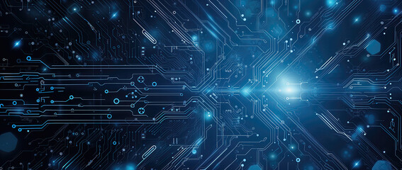 Abstract circuit board futuristic technology processing background