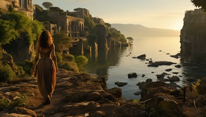 Sunset Citadel Wanderer: Roaming the Carthage at sunset