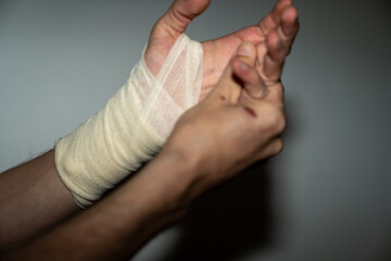 Left hand injury