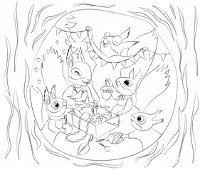 For coloring book pages.  For coloring book pages. Outline drawing. Lessons for kids. Natural history and botany. drawing lessons for adults and children. Black and white drawing. 