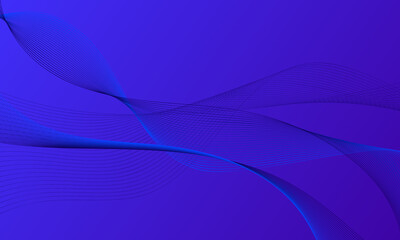 abstract blue smooth lines wave curves with gradient background