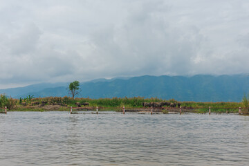 Clouds over the lake