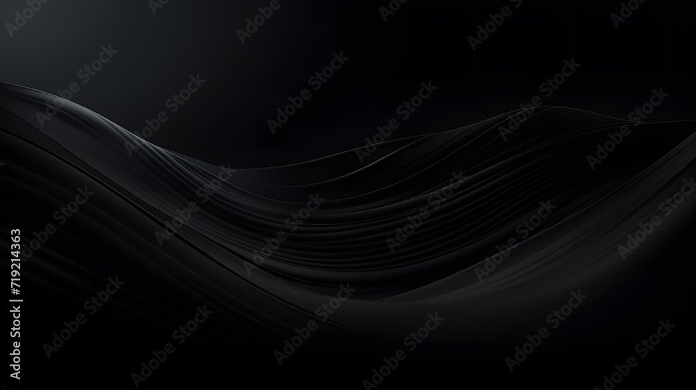 Poster plain wave black background