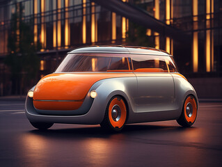 voiture Concept car électrique au look retro