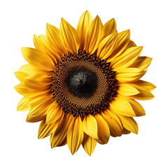 Sunflower isolated on transparent or white background