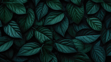 beautiful photorealistic inspired blue tropical leaves, wallpaper design