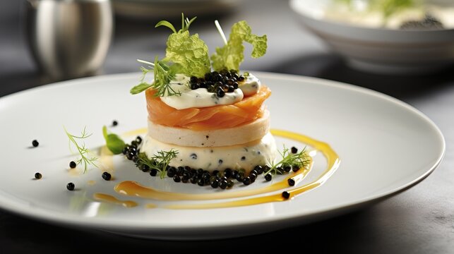 Exquisite cuisine of michelin star chefs  a gourmet journey through fine dining and presentation