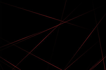 Abstract black with red lines, triangles background modern design. Vector illustration EPS 10.