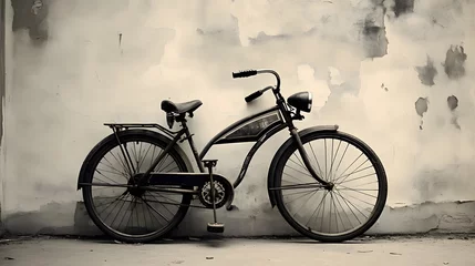 Papier Peint photo autocollant Vélo Monochrome bike