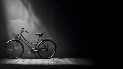 Fotobehang Fiets Monochrome bike