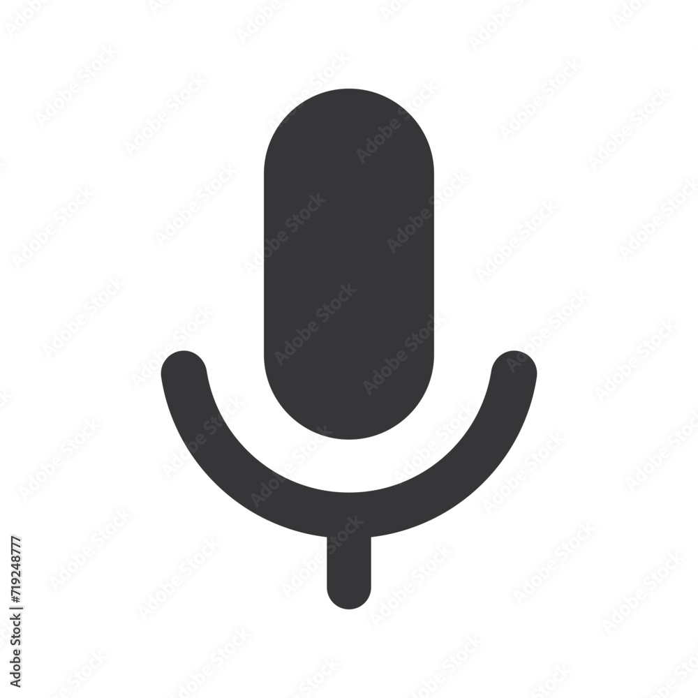 Poster microphone icon. podcast, broadcast, webcast icon. voicemail sign. voice chat symbol. recording symb
