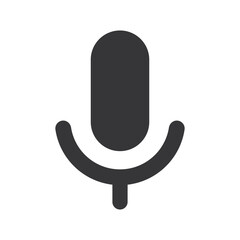 Microphone icon. Podcast, broadcast, webcast icon. Voicemail sign. Voice chat symbol. Recording symbol. Mute icon. 3D Phone microphone icon for UI UX, mobile app, presentations