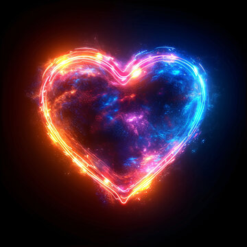 LED strip heart