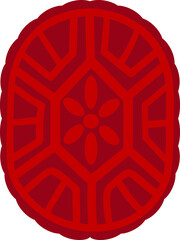 ang ku kueh, red tortoise cake, above view, kue ku, kue tok