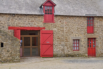 Saint Malo; France - july 30 2023 : Jacques Cartier house - obrazy, fototapety, plakaty