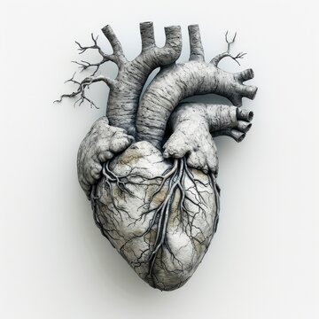 Illustration Life Line Forming Heart Shapel, 3d  illustration