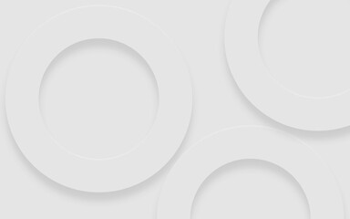 Abstract white background. Minimal geometric white light background abstract design.