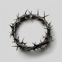 Fototapeta premium Christian crown of thorns. Holy week. 