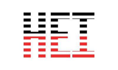 HEI three initial letter iconic line negative space minimal logo design vector template. monogram, abstract, wordmark, business, typography, minimalist, brand, company, flat, modern, unique, simple