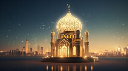 Fototapeta na wymiar Ramadan Islam holiday religion illustration