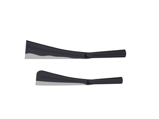 A machete on a white background.