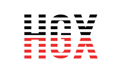 HGX three initial letter iconic line negative space minimal logo design vector template. monogram, abstract, wordmark, business, typography, minimalist, brand, company, flat, modern, unique, simple