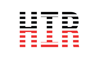 HIR three initial letter iconic line negative space minimal logo design vector template. monogram, abstract, wordmark, business, typography, minimalist, brand, company, flat, modern, unique, simple