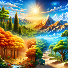 Four Seasons Fantasy: The Eternal Cycle of Nature