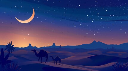 Ramadan Mubarak vector generating background