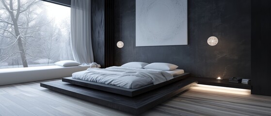 Creative And Inspiring Bedroom Design Concepts Showcasing Modern Aesthetics And Functionality. Сoncept Minimalist Bedroom, Bohemian Oasis, Scandinavian Retreat, Industrial Chic, Coastal Serenity