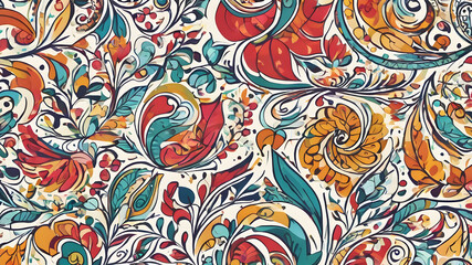  Abstract floral background elements for design.  AI generated image. AI generated image