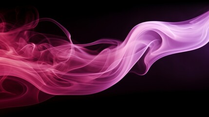 The black background is filled with pink smoke that is moving upwards.