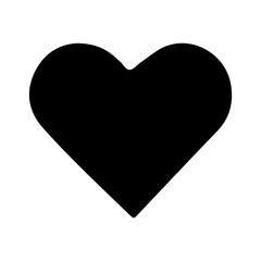 Heart clip art design on plain white transparent isolated background for card, shirt, hoodie, sweatshirt, apparel, tag, mug, icon, poster or badge