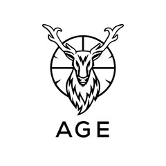 AGE  logo design template vector. AGE Business abstract connection vector logo. AGE icon circle logotype.
