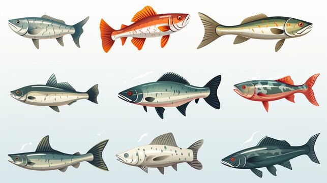 colorful fish magnets